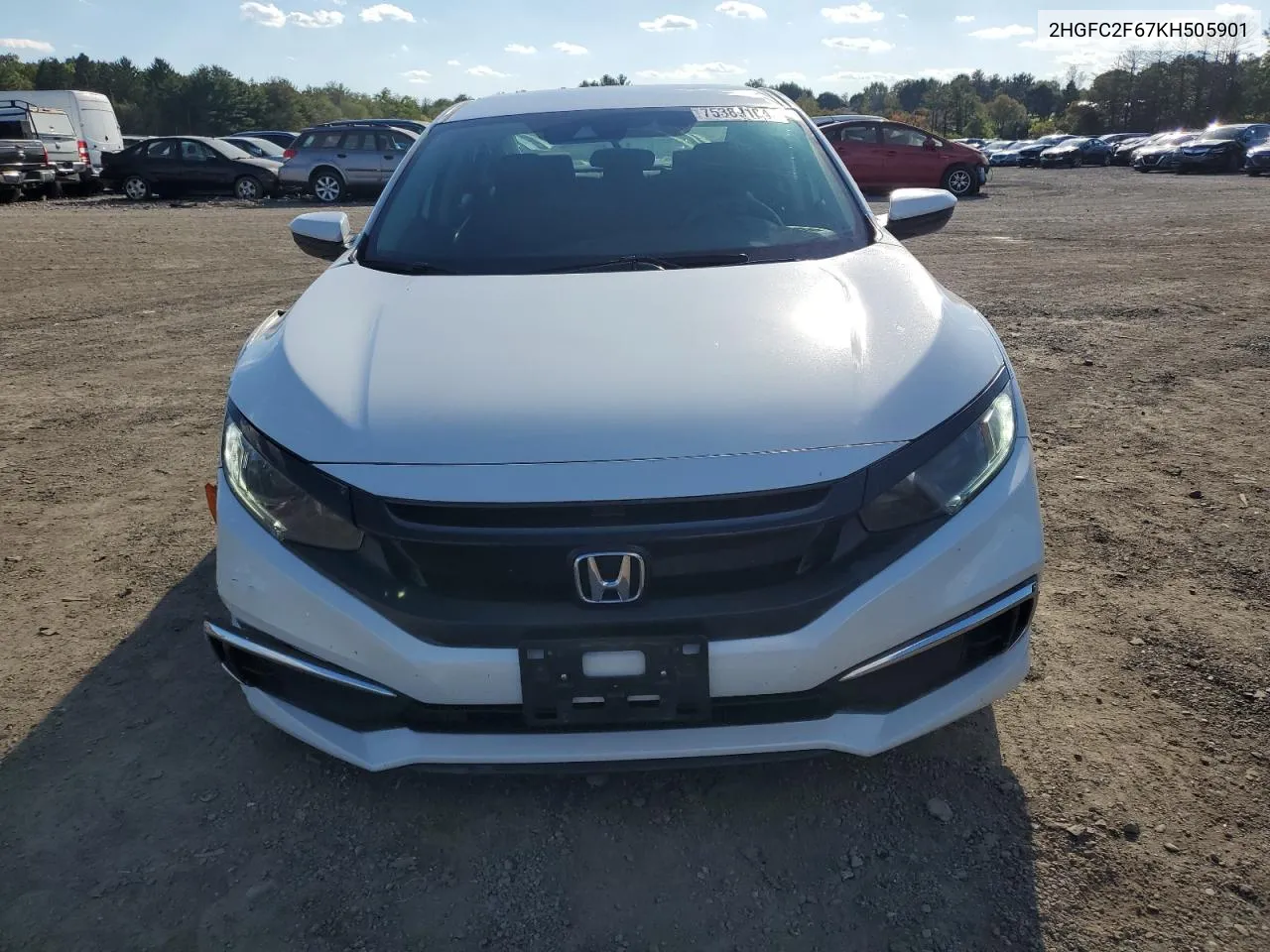 2HGFC2F67KH505901 2019 Honda Civic Lx