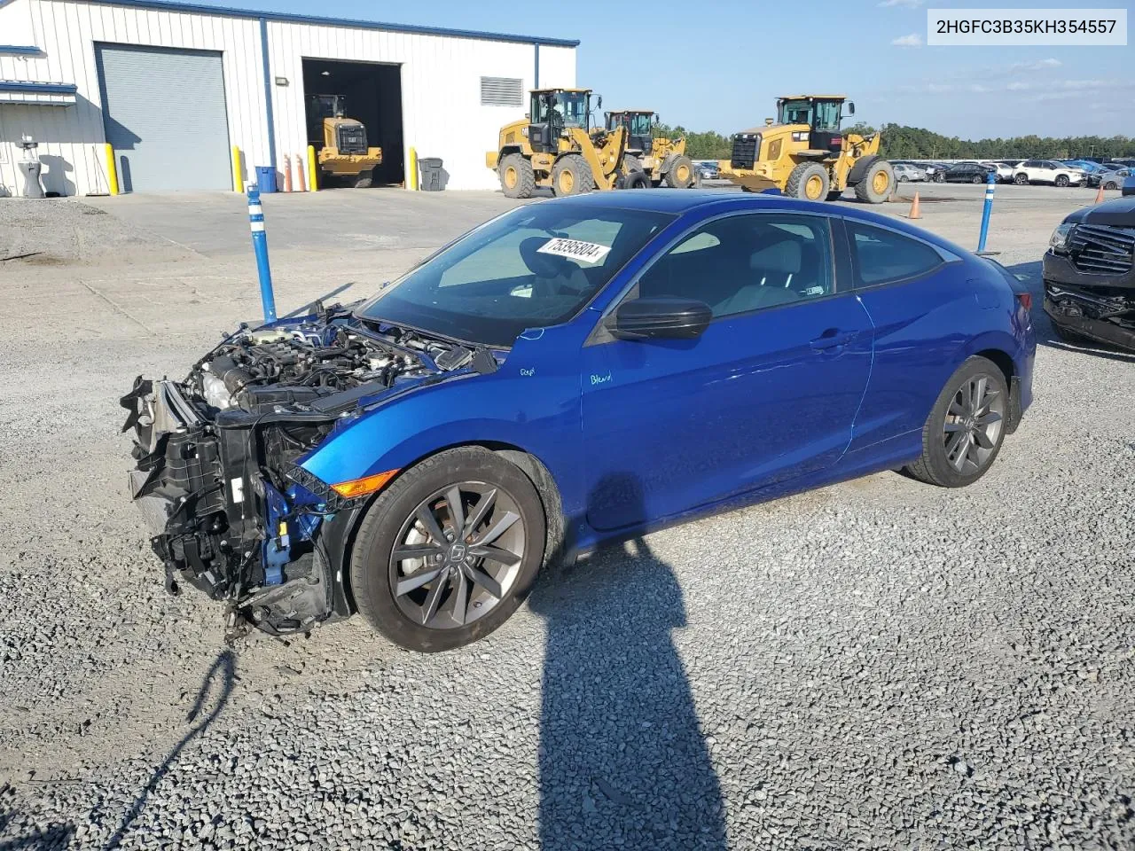 2HGFC3B35KH354557 2019 Honda Civic Ex