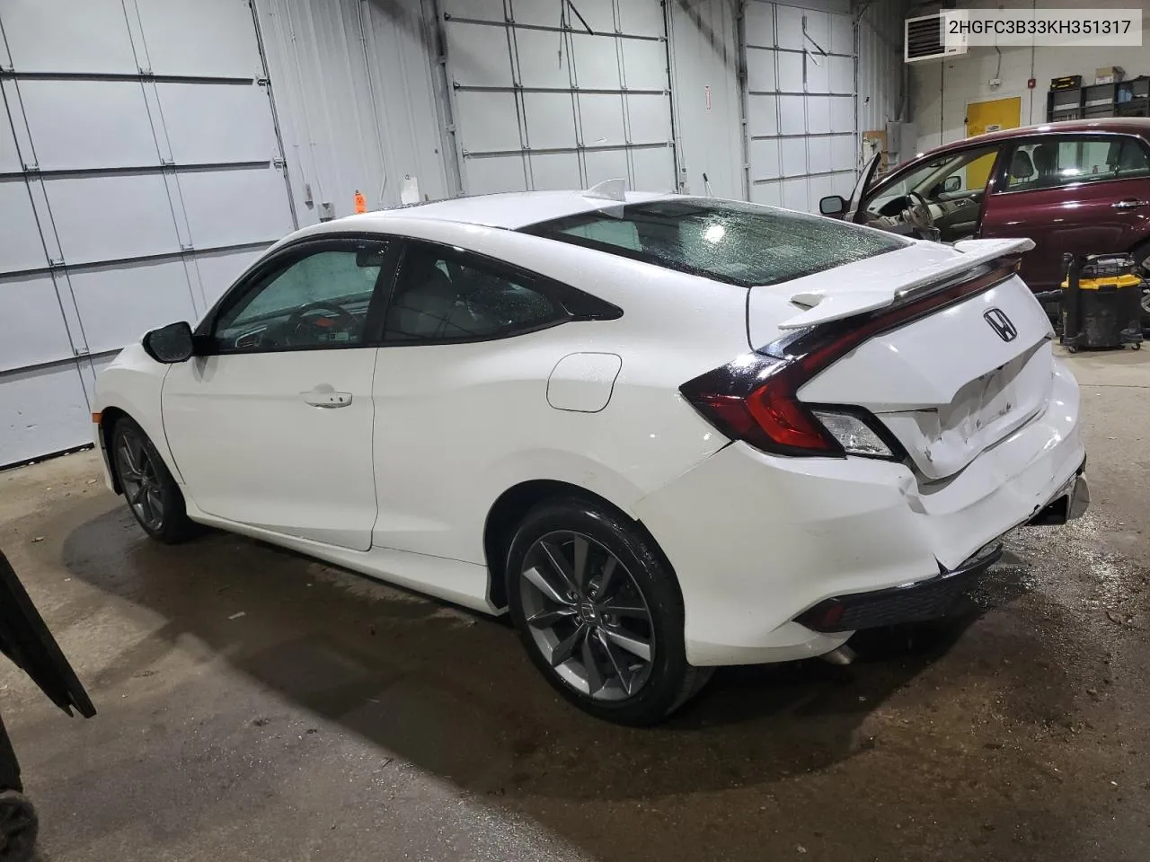 2019 Honda Civic Ex VIN: 2HGFC3B33KH351317 Lot: 75431114