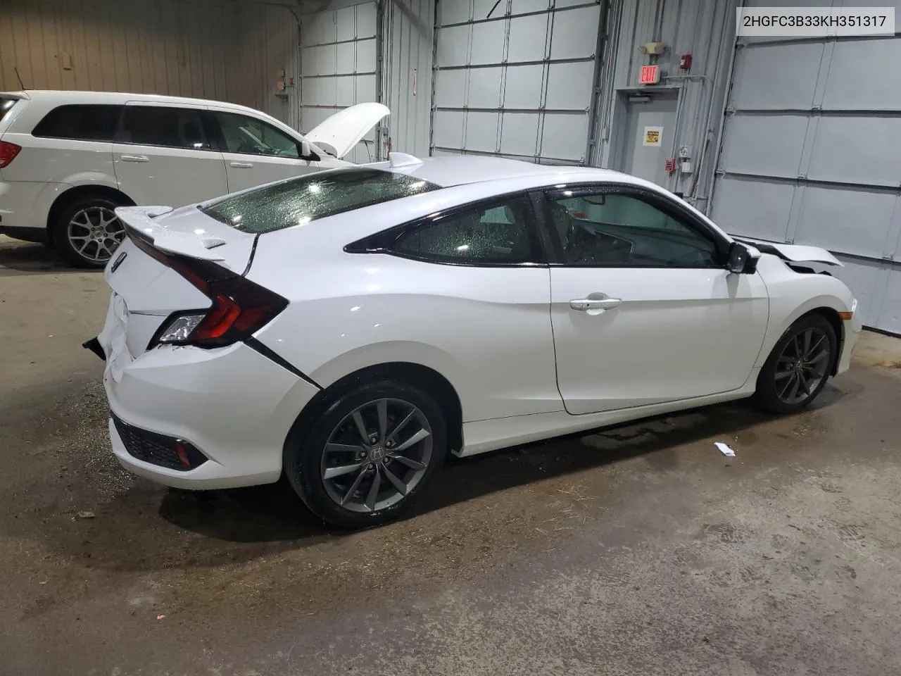 2019 Honda Civic Ex VIN: 2HGFC3B33KH351317 Lot: 75431114