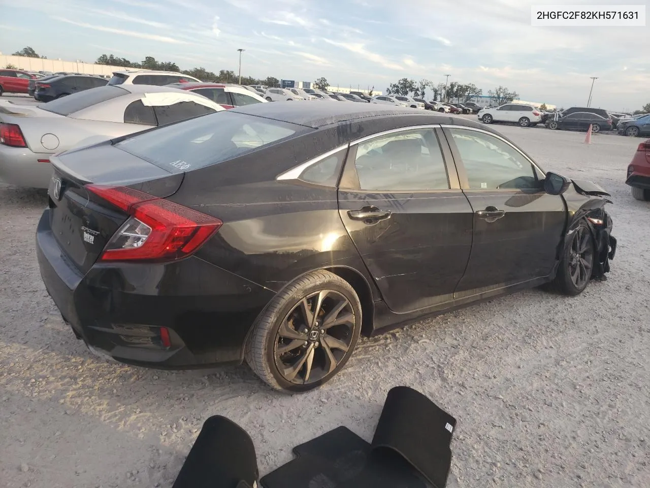 2019 Honda Civic Sport VIN: 2HGFC2F82KH571631 Lot: 75450244