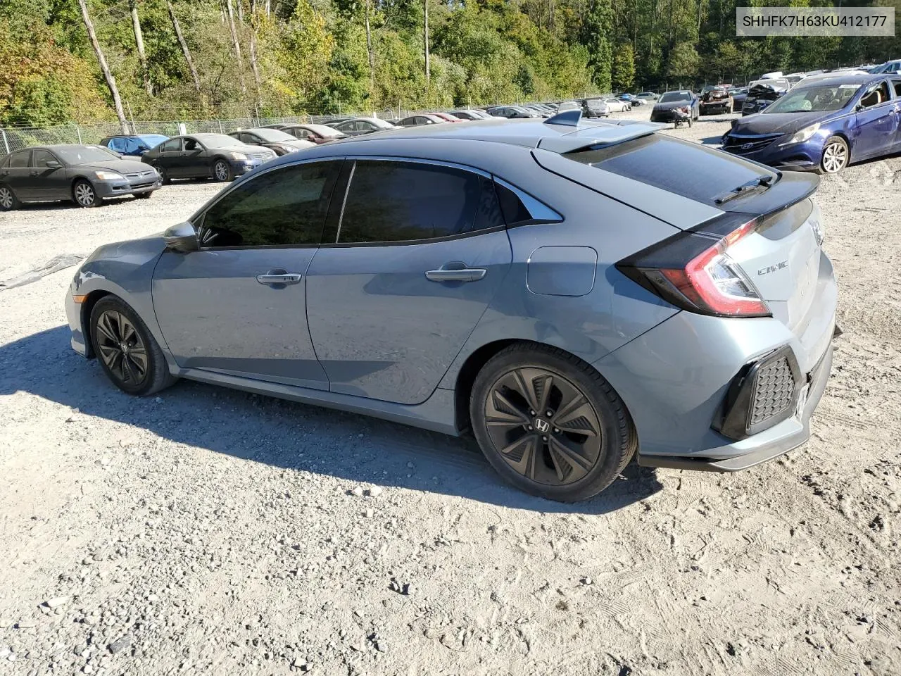 2019 Honda Civic Ex VIN: SHHFK7H63KU412177 Lot: 75456324