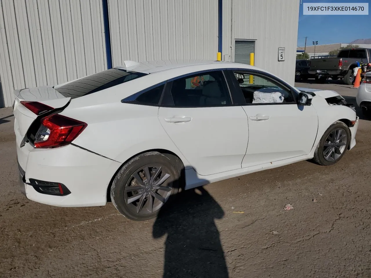 2019 Honda Civic Ex VIN: 19XFC1F3XKE014670 Lot: 75490874