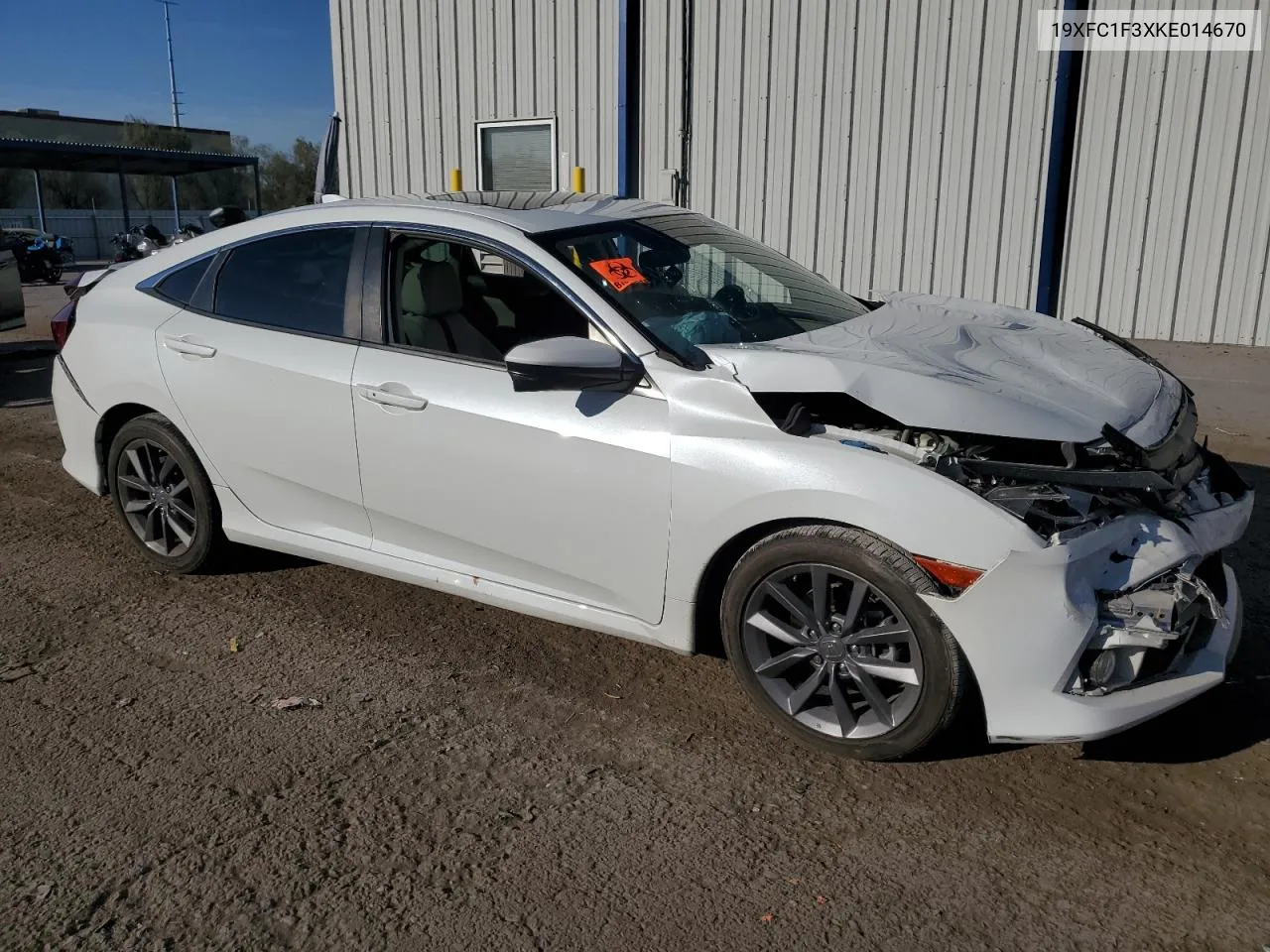 2019 Honda Civic Ex VIN: 19XFC1F3XKE014670 Lot: 75490874