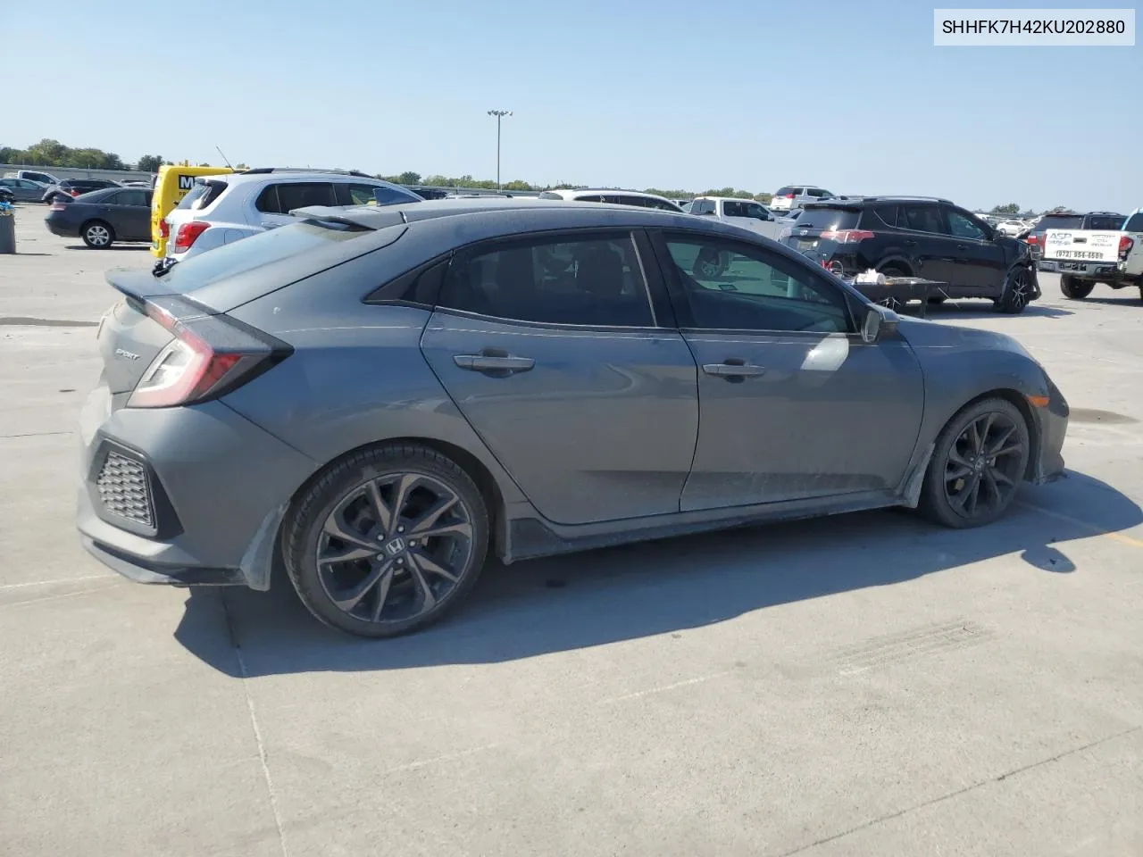 2019 Honda Civic Sport VIN: SHHFK7H42KU202880 Lot: 75521674