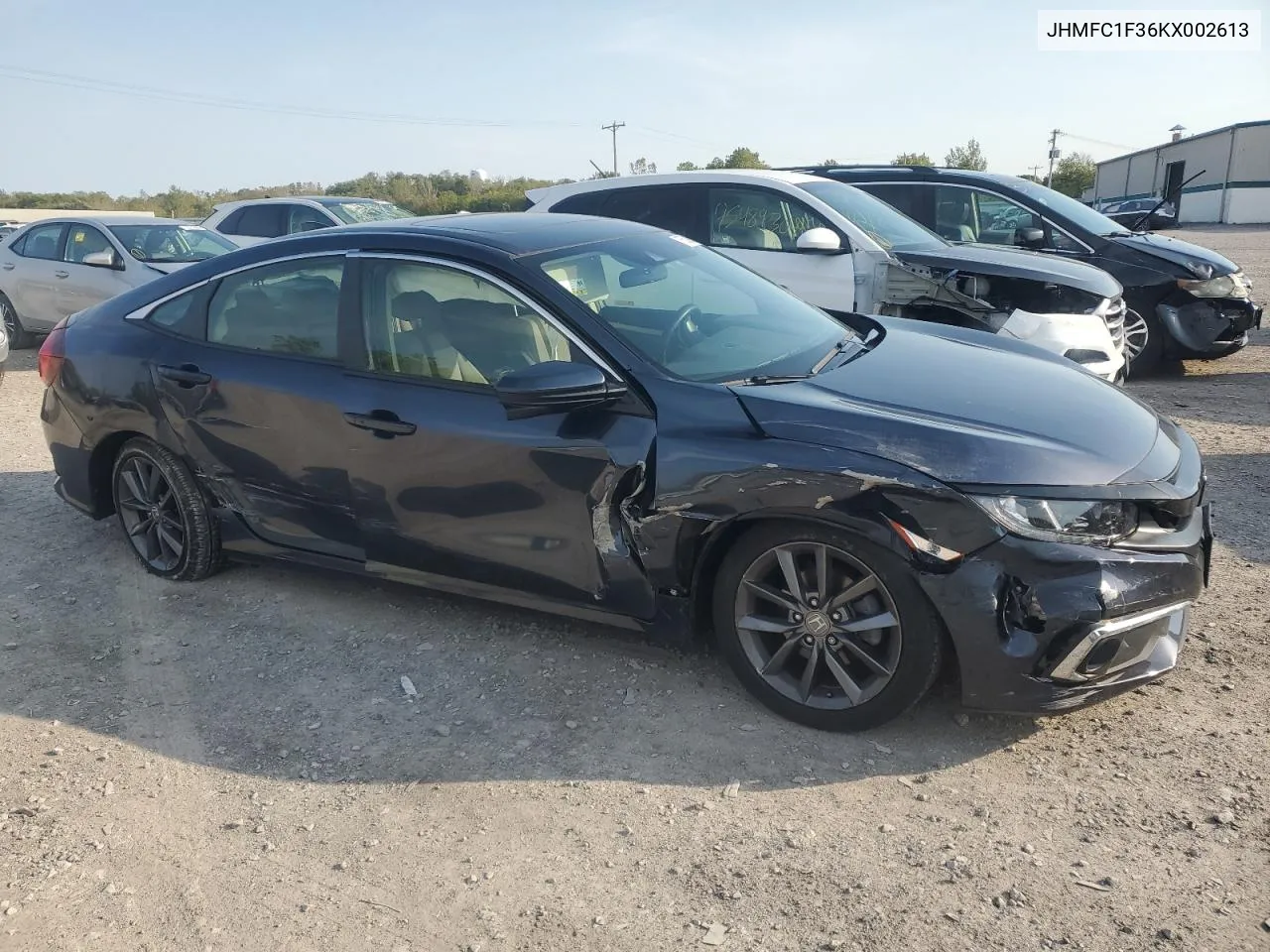 2019 Honda Civic Ex VIN: JHMFC1F36KX002613 Lot: 75539984