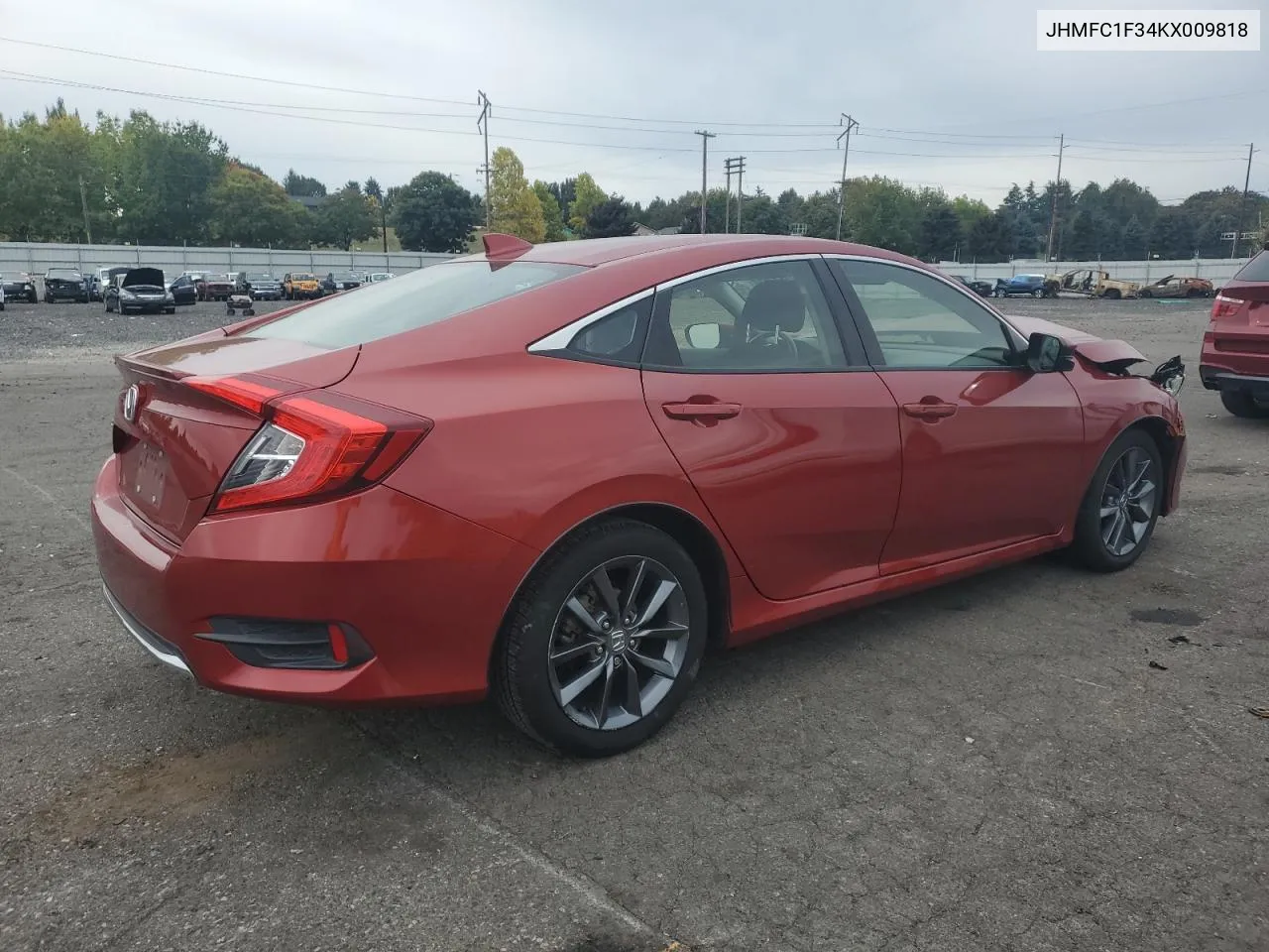 JHMFC1F34KX009818 2019 Honda Civic Ex