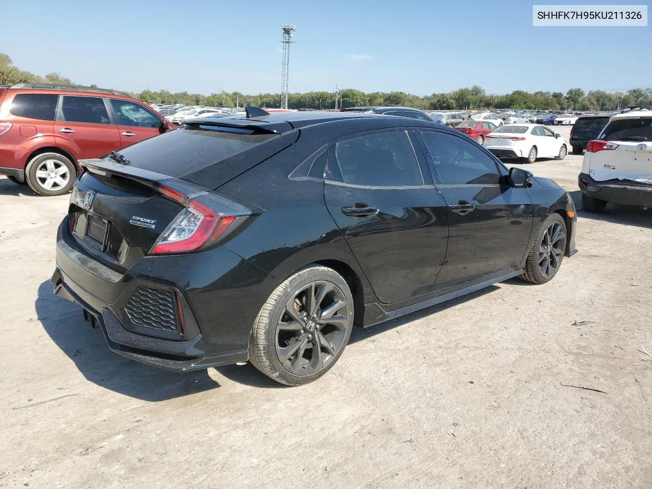 2019 Honda Civic Sport Touring VIN: SHHFK7H95KU211326 Lot: 75595614