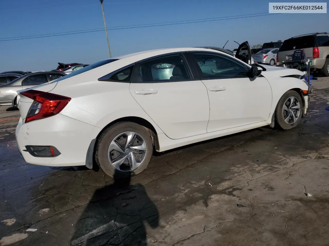 2019 Honda Civic Lx VIN: 19XFC2F66KE012544 Lot: 75615674