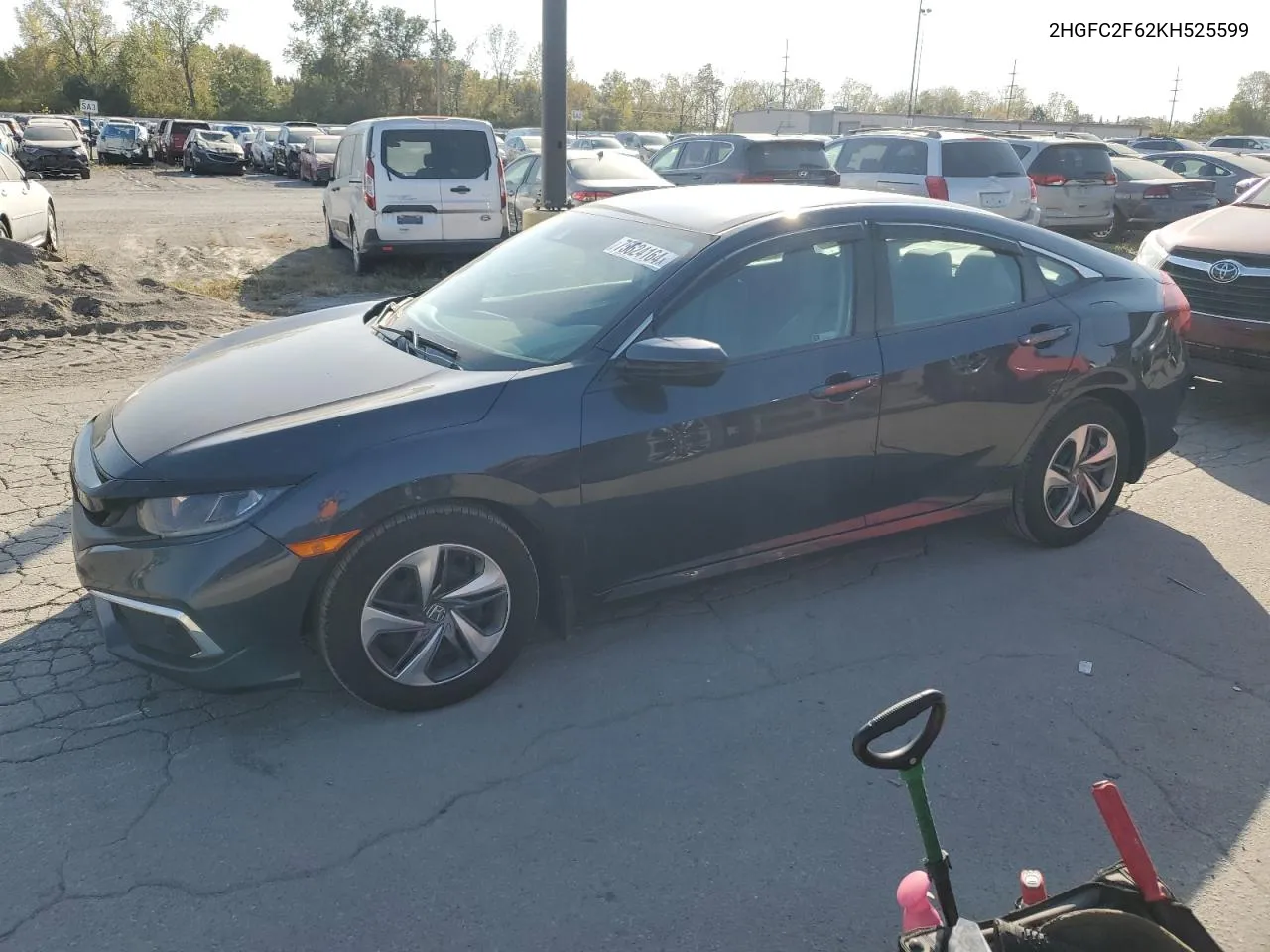 2HGFC2F62KH525599 2019 Honda Civic Lx