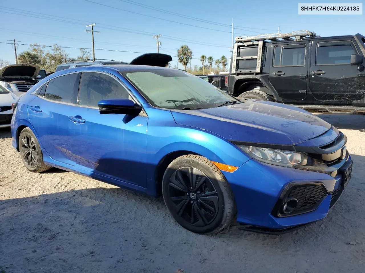 SHHFK7H64KU224185 2019 Honda Civic Ex