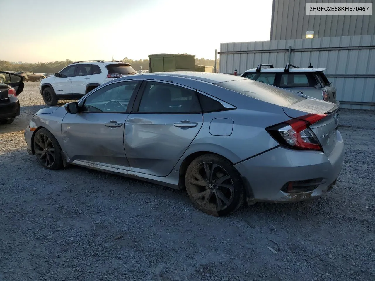 2019 Honda Civic Sport VIN: 2HGFC2E88KH570467 Lot: 75741354