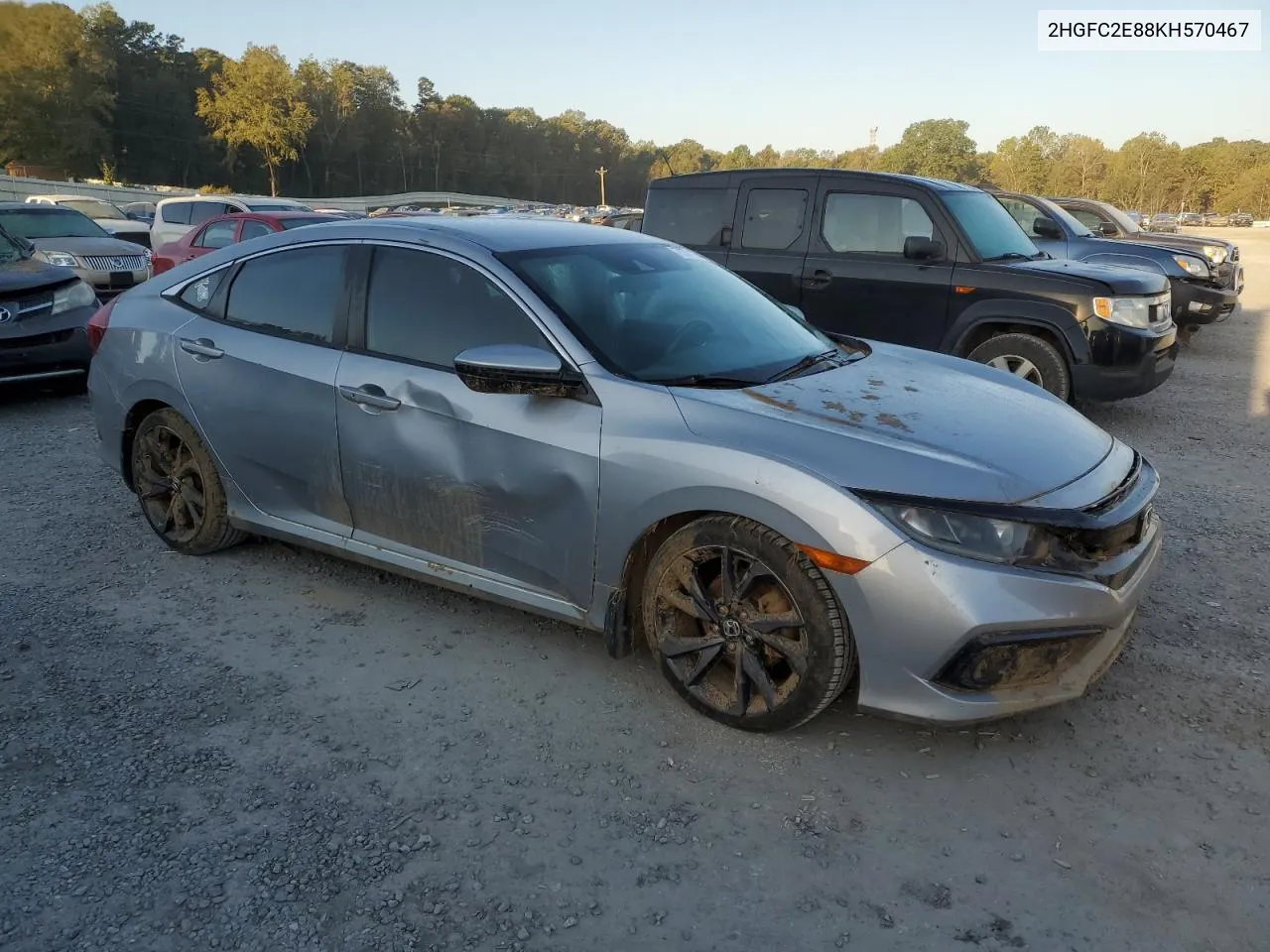 2HGFC2E88KH570467 2019 Honda Civic Sport