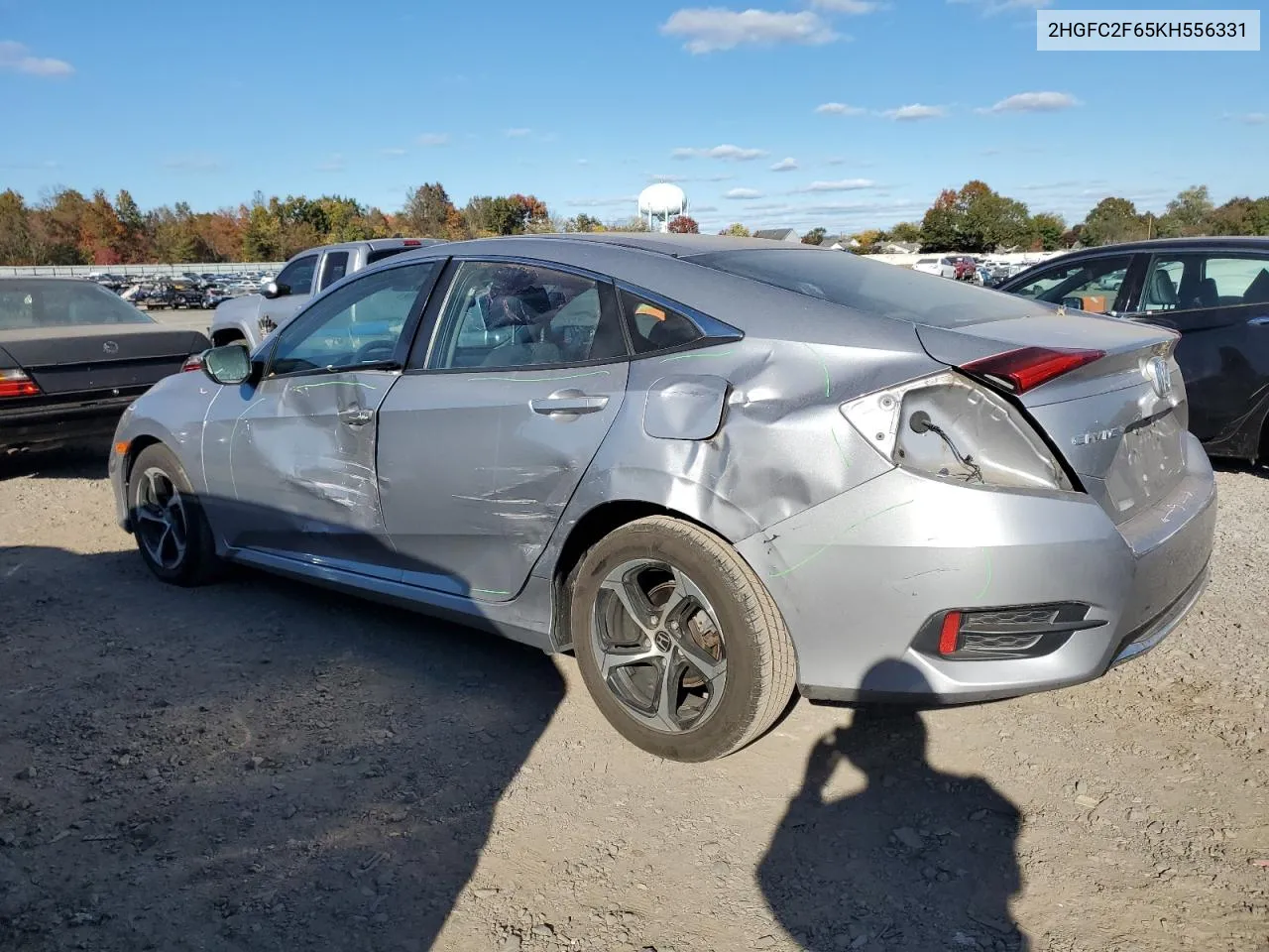 2019 Honda Civic Lx VIN: 2HGFC2F65KH556331 Lot: 75825804