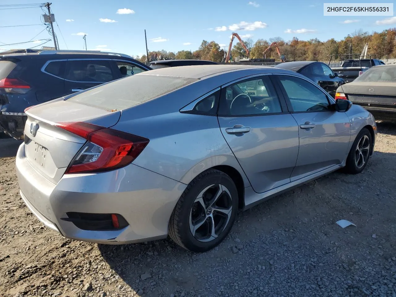 2019 Honda Civic Lx VIN: 2HGFC2F65KH556331 Lot: 75825804