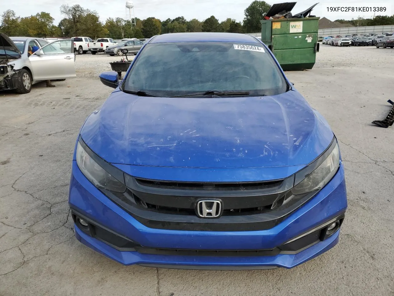 2019 Honda Civic Sport VIN: 19XFC2F81KE013389 Lot: 75835624