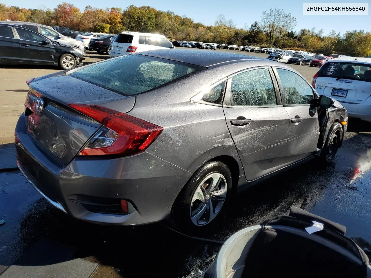 2019 Honda Civic Lx VIN: 2HGFC2F64KH556840 Lot: 75856684