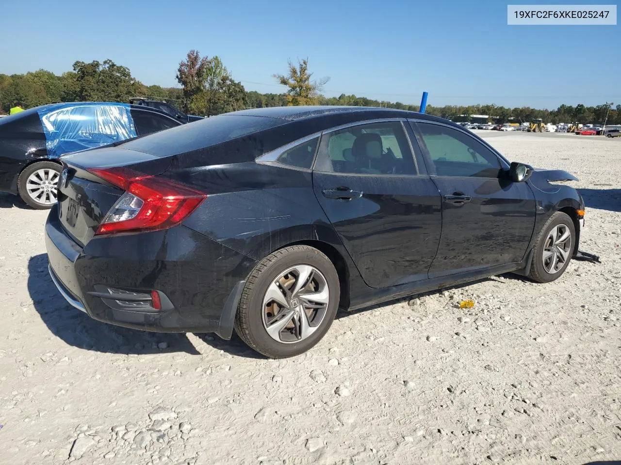 2019 Honda Civic Lx VIN: 19XFC2F6XKE025247 Lot: 75873274