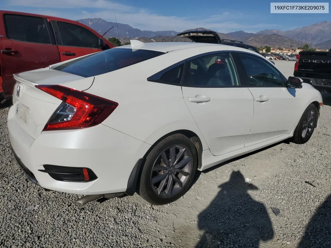 2019 Honda Civic Exl VIN: 19XFC1F73KE209075 Lot: 75890344