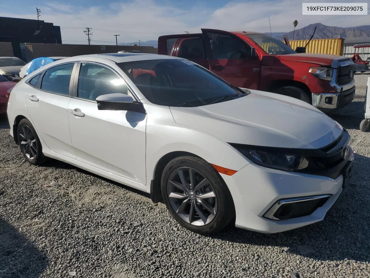 2019 Honda Civic Exl VIN: 19XFC1F73KE209075 Lot: 75890344