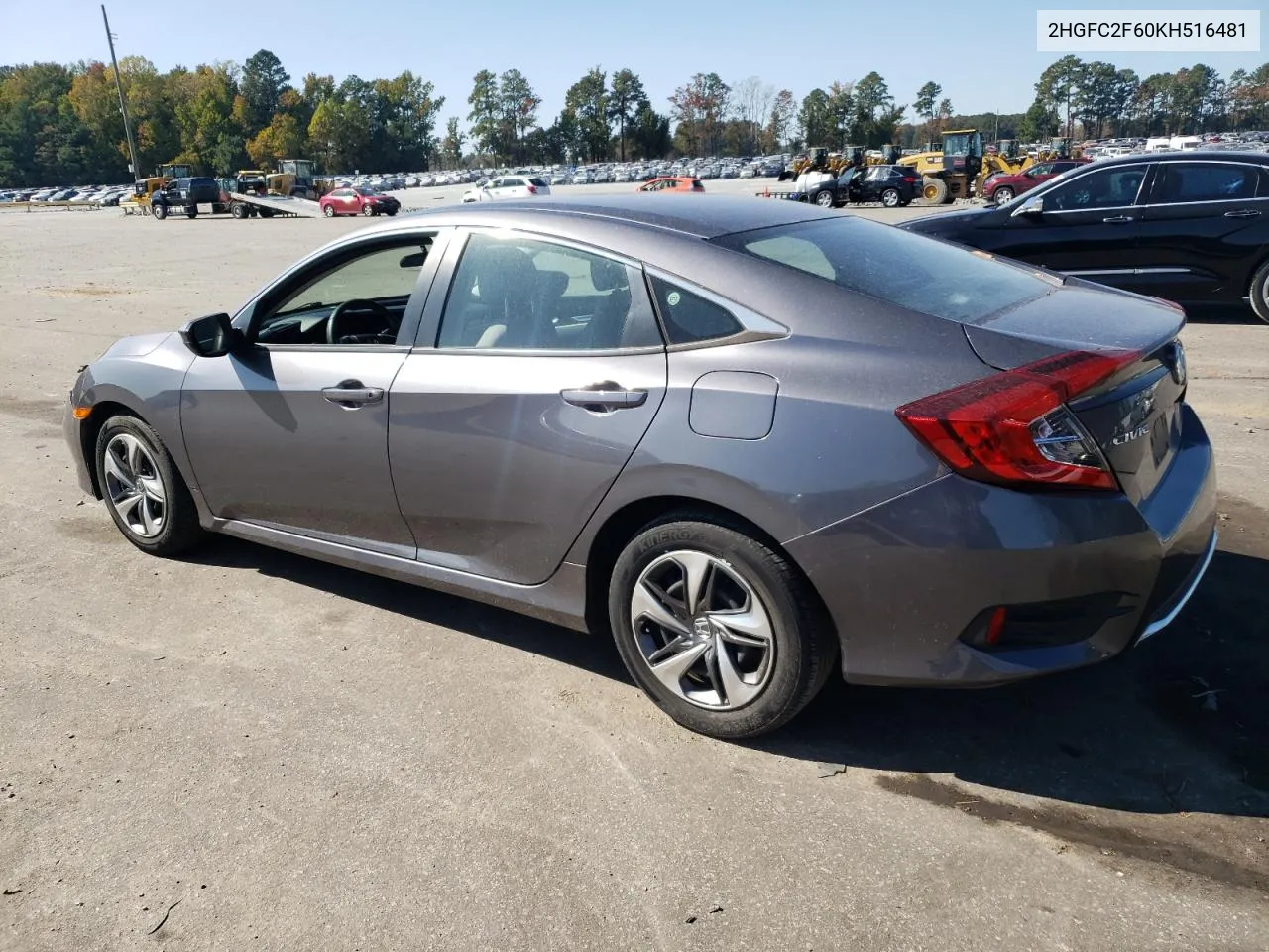 2019 Honda Civic Lx VIN: 2HGFC2F60KH516481 Lot: 75918844