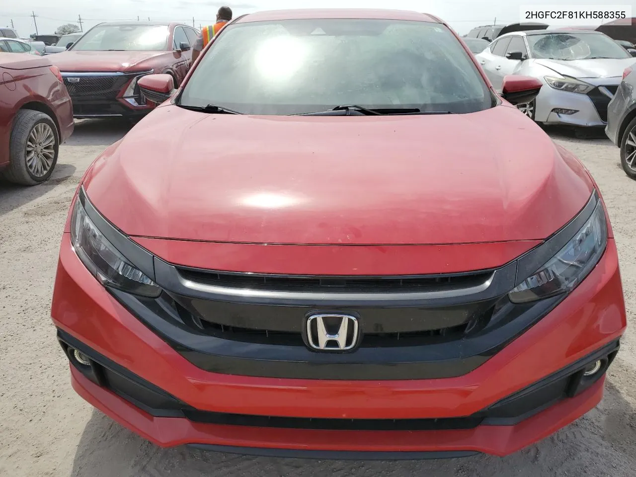 2019 Honda Civic Sport VIN: 2HGFC2F81KH588355 Lot: 75940234