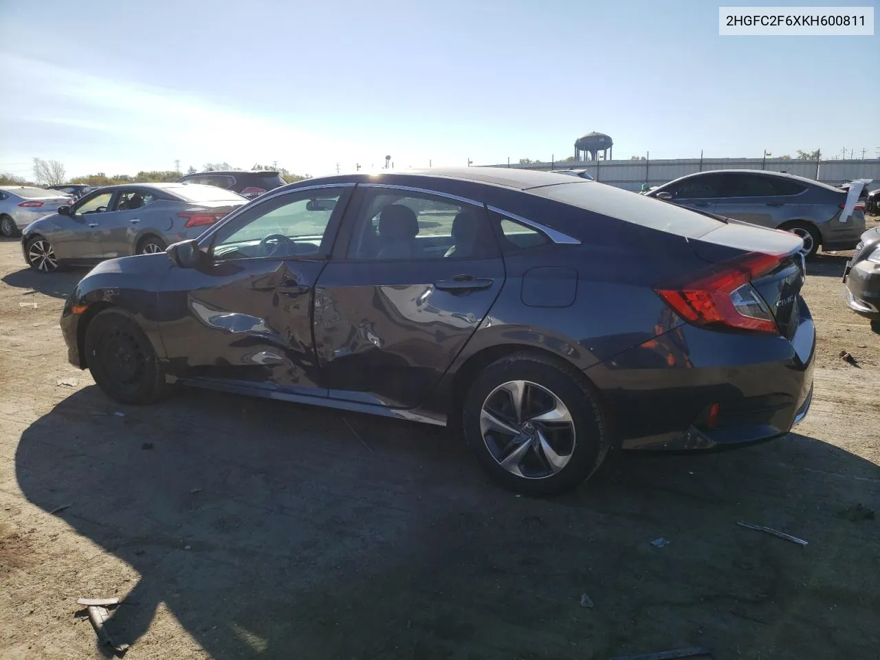 2HGFC2F6XKH600811 2019 Honda Civic Lx