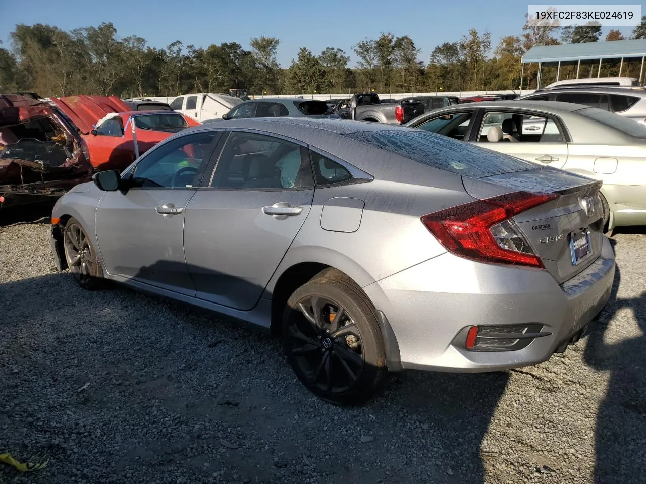 2019 Honda Civic Sport VIN: 19XFC2F83KE024619 Lot: 76090244