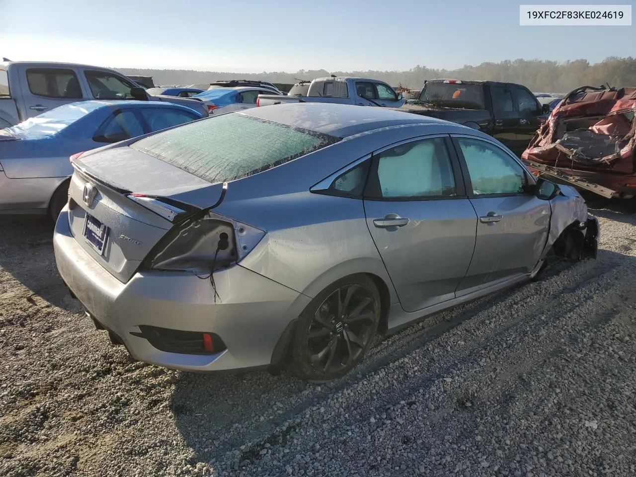 19XFC2F83KE024619 2019 Honda Civic Sport