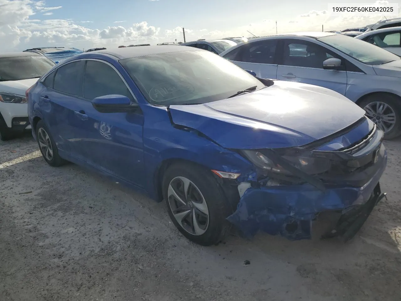 2019 Honda Civic Lx VIN: 19XFC2F60KE042025 Lot: 76179284