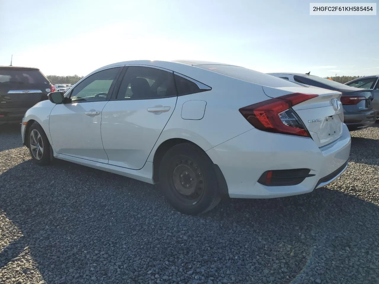 2HGFC2F61KH585454 2019 Honda Civic Lx