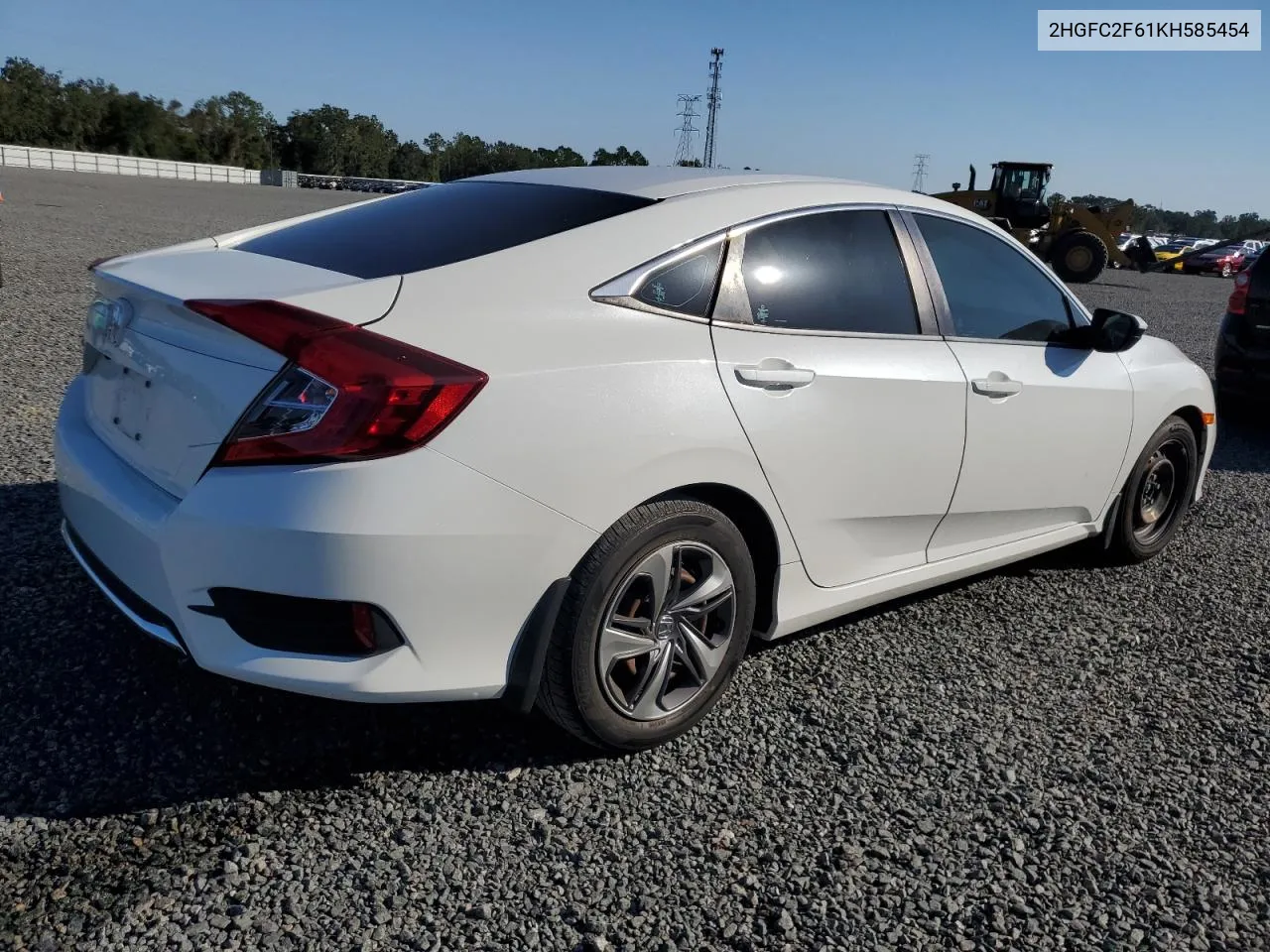 2019 Honda Civic Lx VIN: 2HGFC2F61KH585454 Lot: 76192274