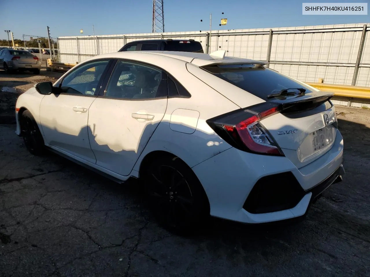 2019 Honda Civic Sport VIN: SHHFK7H40KU416251 Lot: 76244014