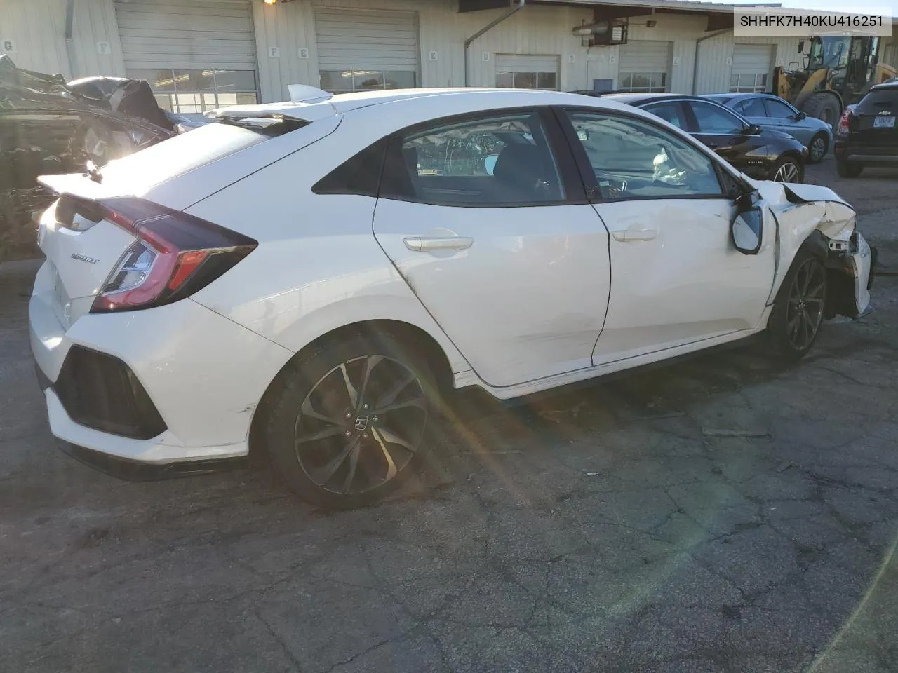 2019 Honda Civic Sport VIN: SHHFK7H40KU416251 Lot: 76244014