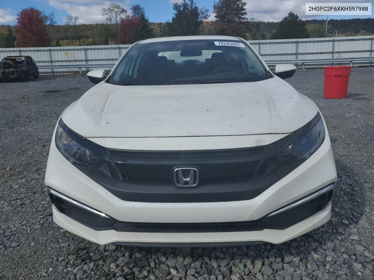 2HGFC2F6XKH597988 2019 Honda Civic Lx