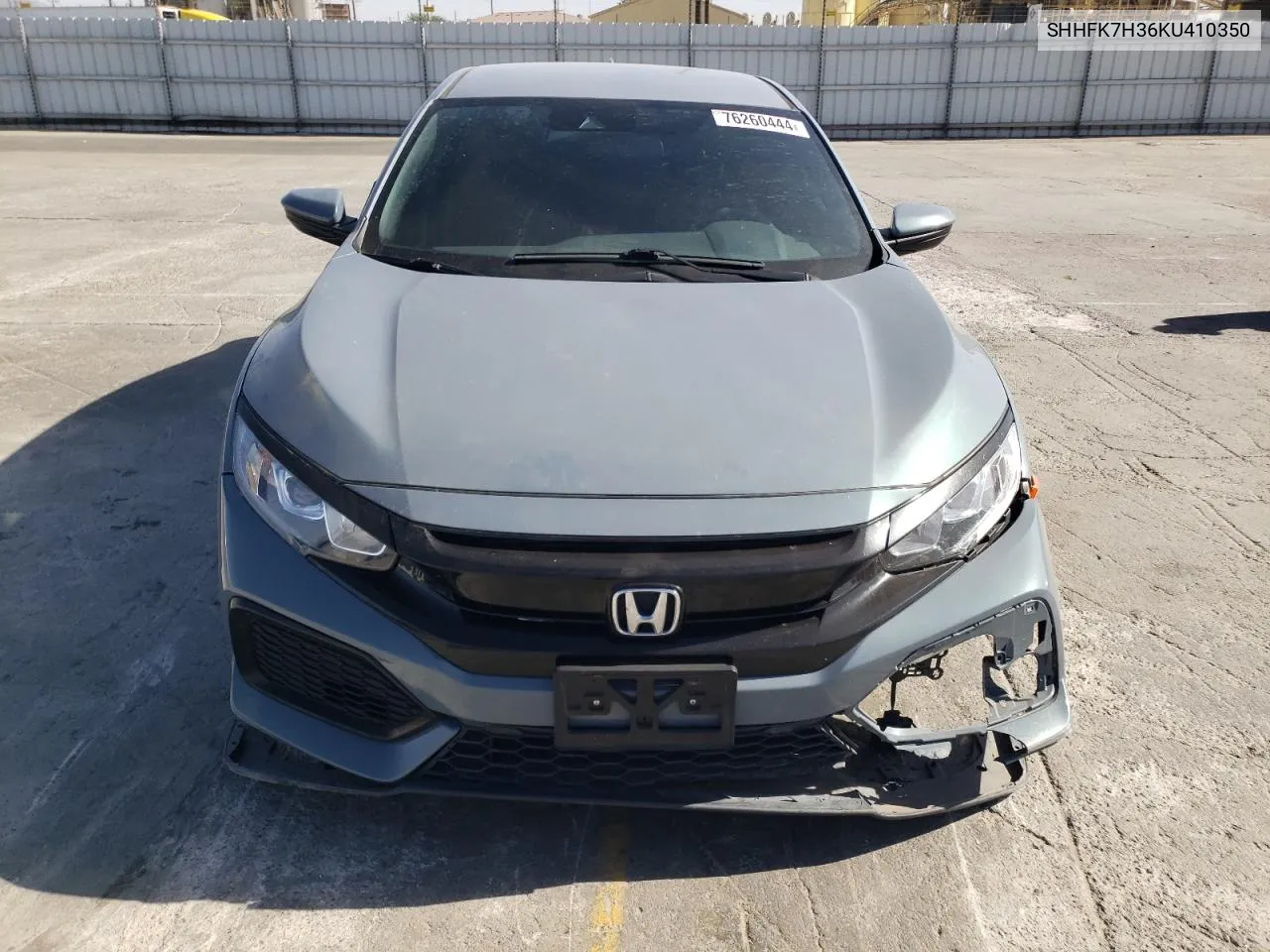 2019 Honda Civic Lx VIN: SHHFK7H36KU410350 Lot: 76260444