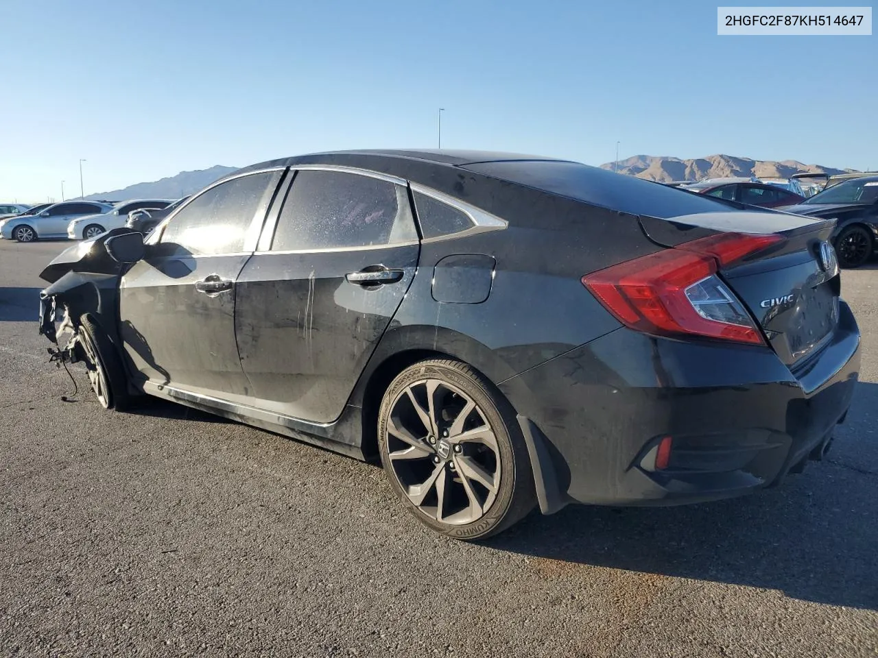 2HGFC2F87KH514647 2019 Honda Civic Sport