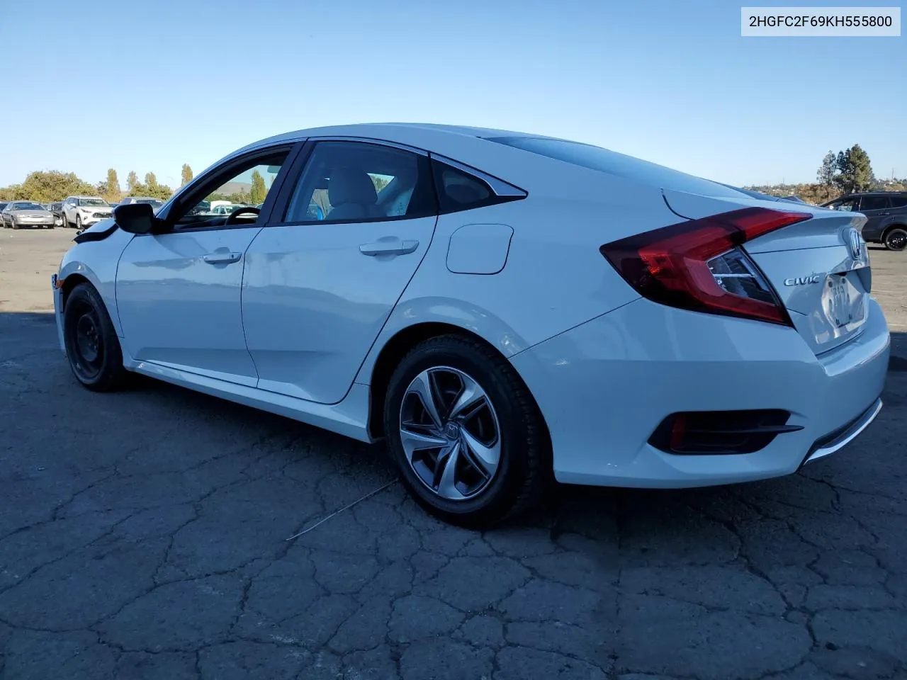 2019 Honda Civic Lx VIN: 2HGFC2F69KH555800 Lot: 76315674