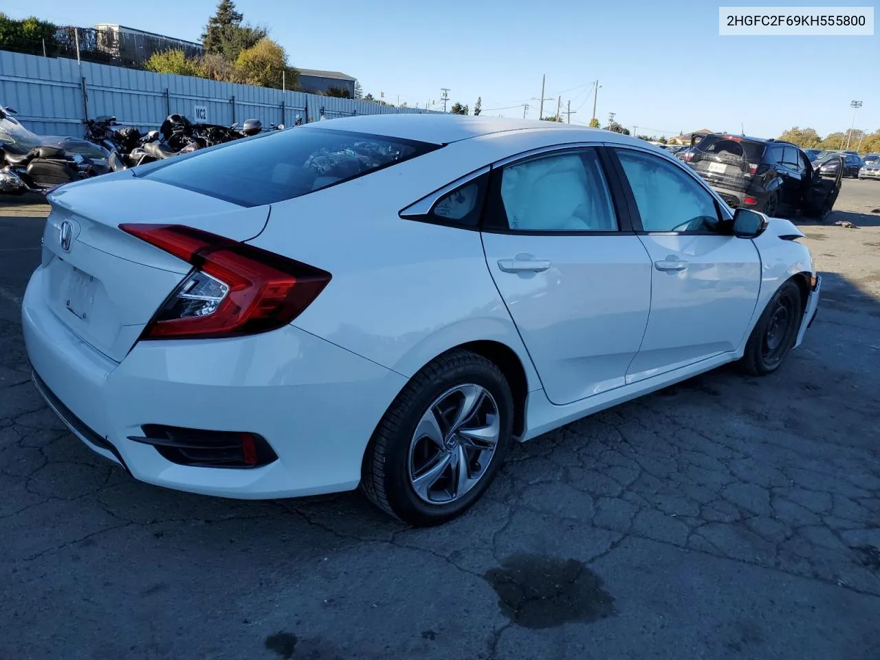 2HGFC2F69KH555800 2019 Honda Civic Lx