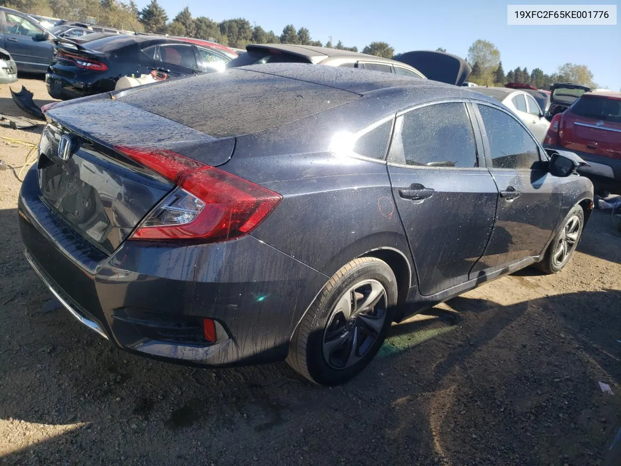 2019 Honda Civic Lx VIN: 19XFC2F65KE001776 Lot: 76317854