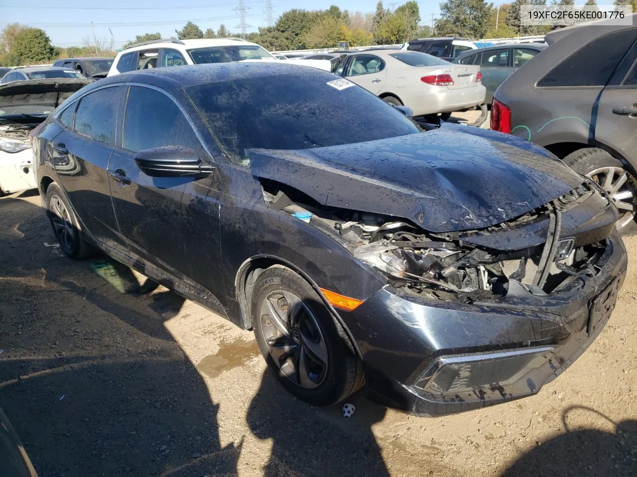 2019 Honda Civic Lx VIN: 19XFC2F65KE001776 Lot: 76317854