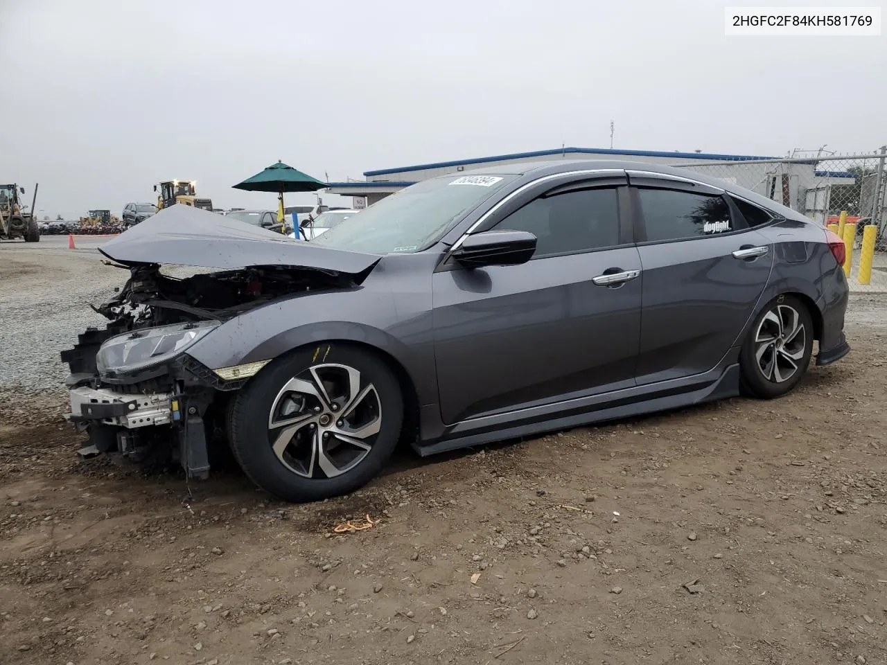 2019 Honda Civic Sport VIN: 2HGFC2F84KH581769 Lot: 76346394