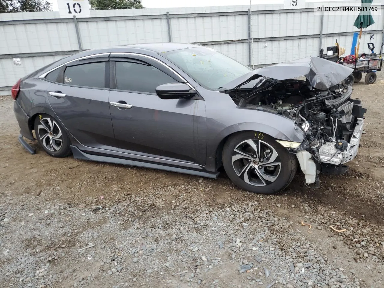 2HGFC2F84KH581769 2019 Honda Civic Sport