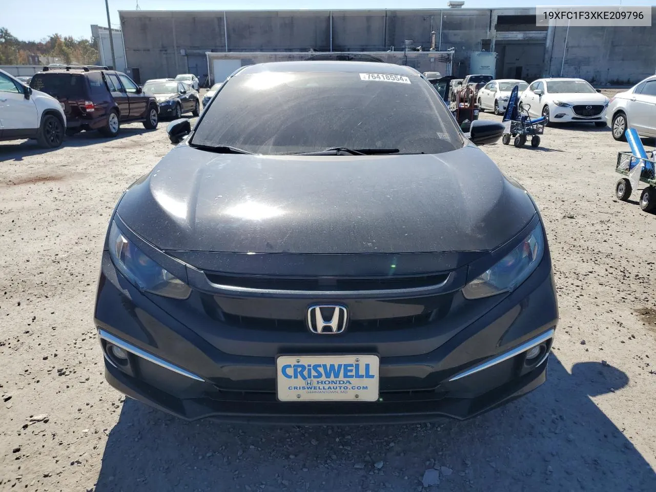 2019 Honda Civic Ex VIN: 19XFC1F3XKE209796 Lot: 76418554