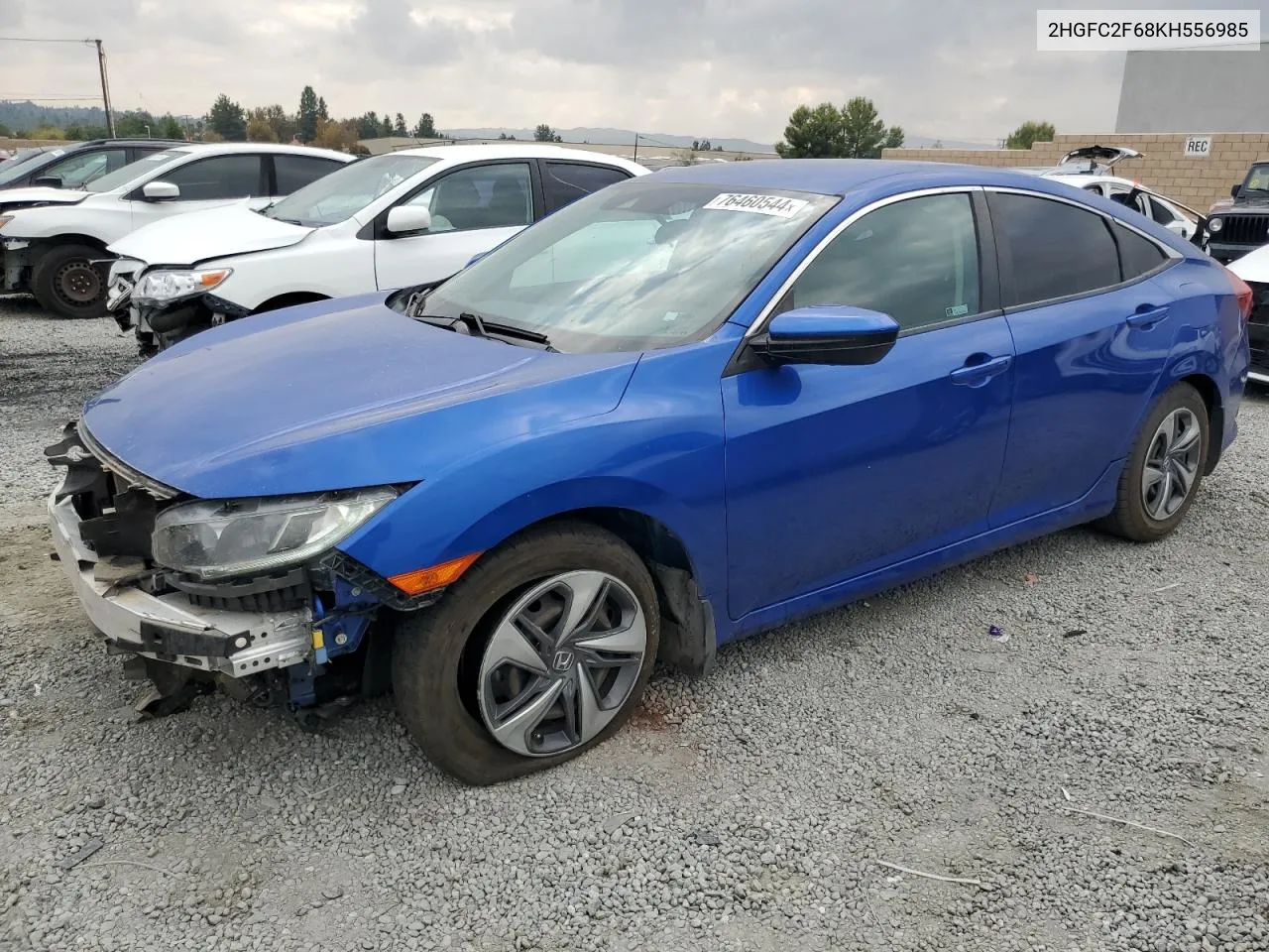 2019 Honda Civic Lx VIN: 2HGFC2F68KH556985 Lot: 76460544