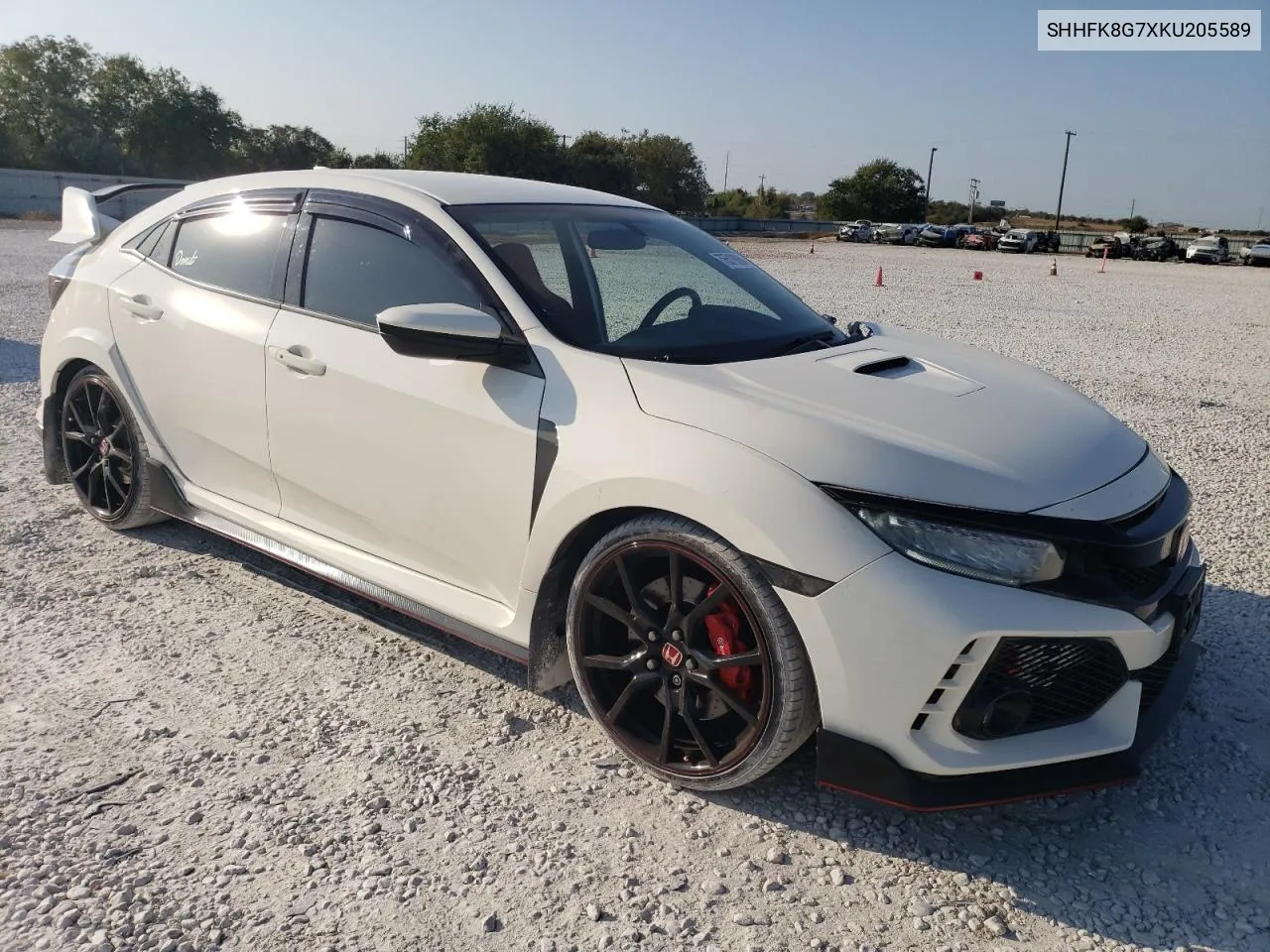 2019 Honda Civic Type-R Touring VIN: SHHFK8G7XKU205589 Lot: 76519084