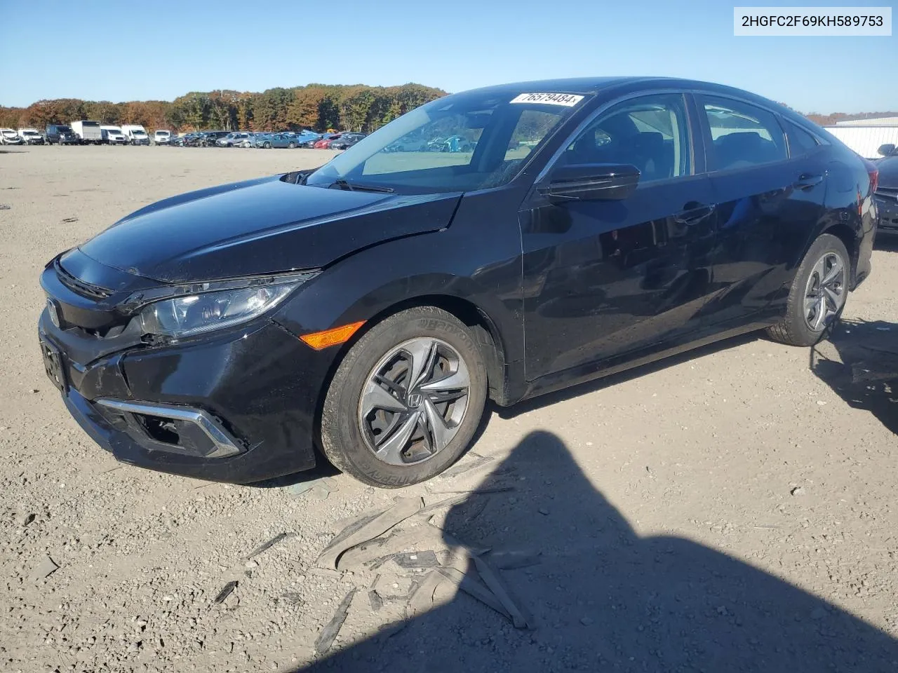 2HGFC2F69KH589753 2019 Honda Civic Lx