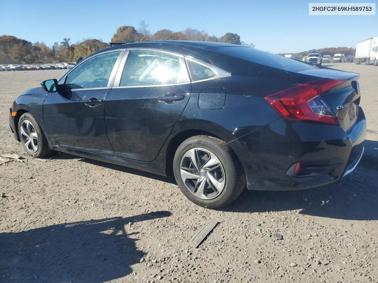 2019 Honda Civic Lx VIN: 2HGFC2F69KH589753 Lot: 76579484