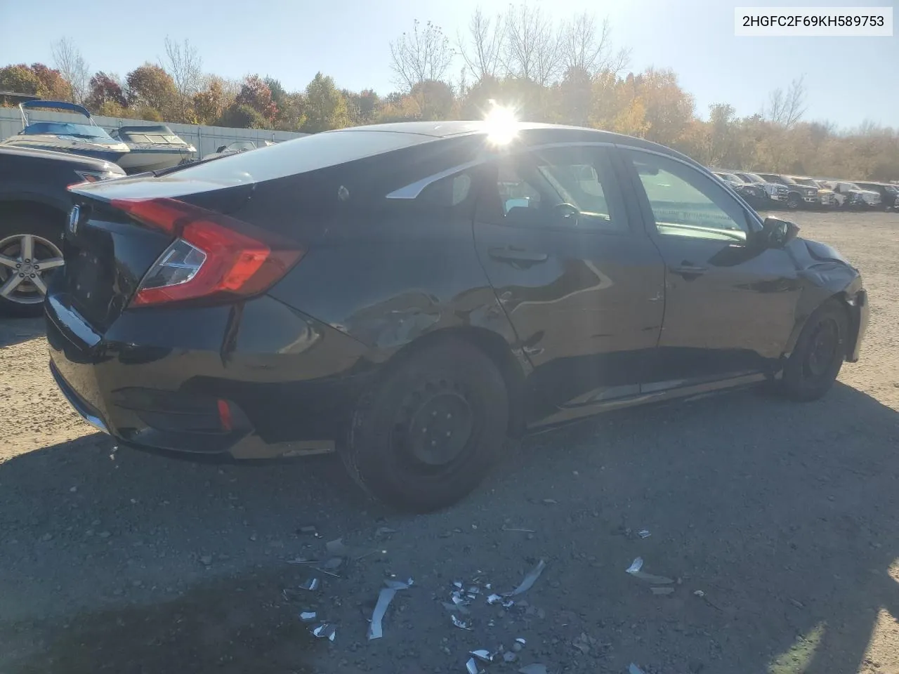 2HGFC2F69KH589753 2019 Honda Civic Lx