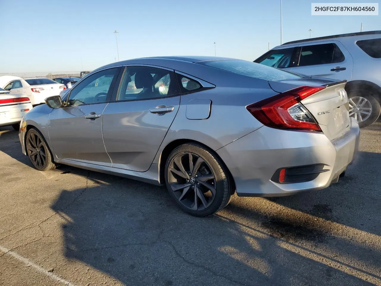 2019 Honda Civic Sport VIN: 2HGFC2F87KH604560 Lot: 76583374